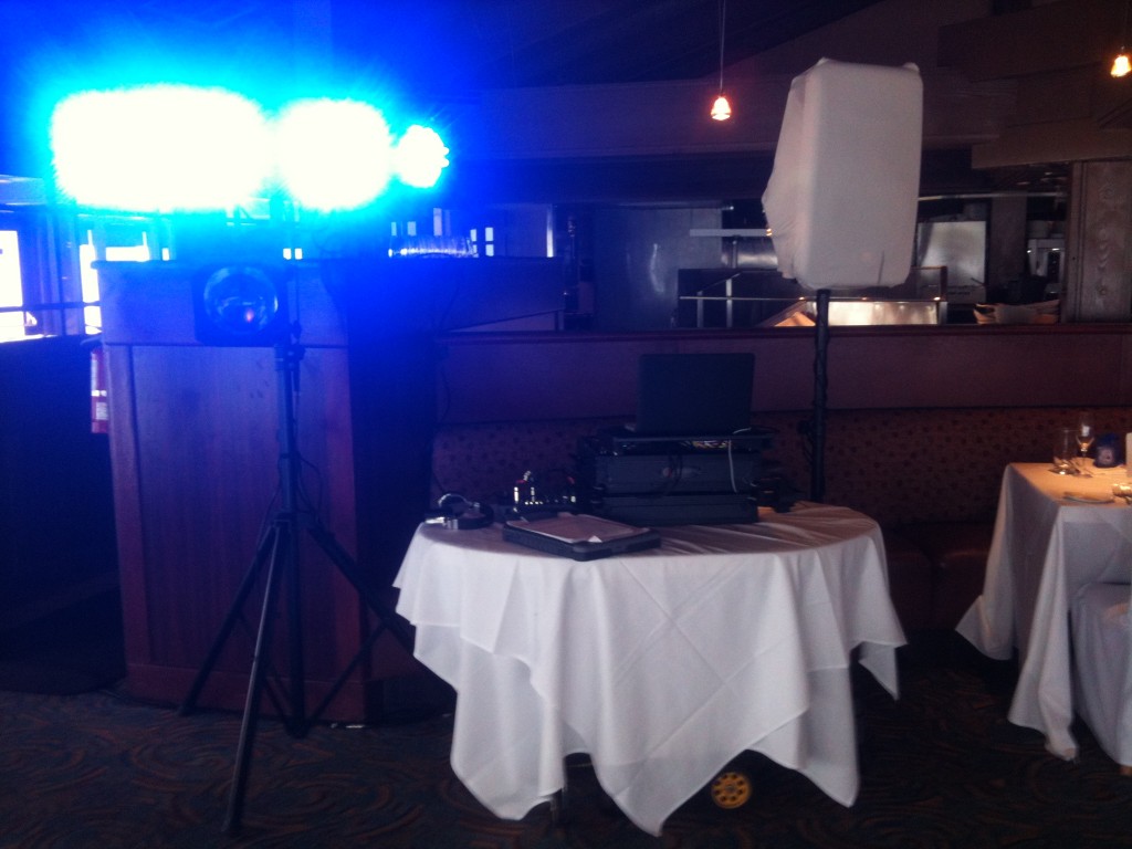 Modifications for the DJ booth were required to accommodate placement