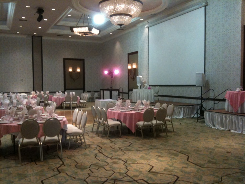 The reception hall